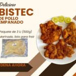 BISTEC DE POLLO EMPANADO PQTE DE 3U