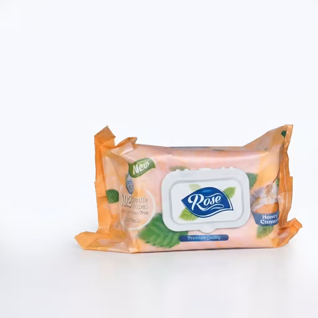 Toallitas Húmedas Rose de 102u con Miel y manzanilla