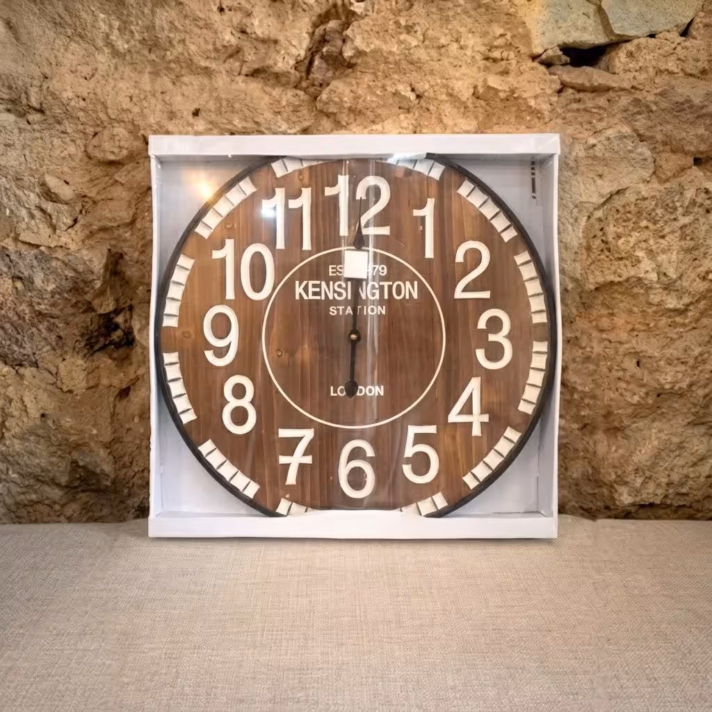 Reloj Pared madera oscuro