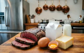 Combo de carnes y huevos
