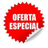 Un icono de un sello con el texto de oferta especial